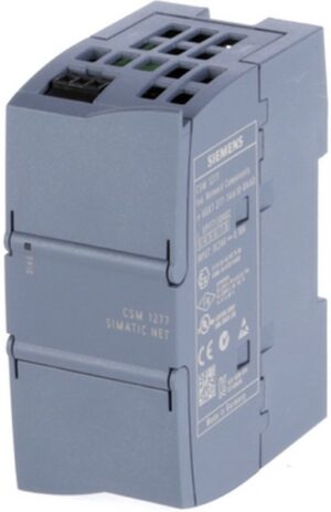 Компактный коммутационный модуль CSM 1277 для подключения SIMATIC S7-1200 и до 3 дополнительных узлов к сети Industrial Ethernet со скоростью 10 100 Мбит с, неуправляемый коммутатор, 4 порта RJ45, ext. питание 24 В пост. тока светодиодная диагностика, мод